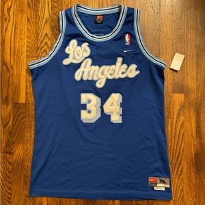 Vintage Nike Shaq blue jersey size XL